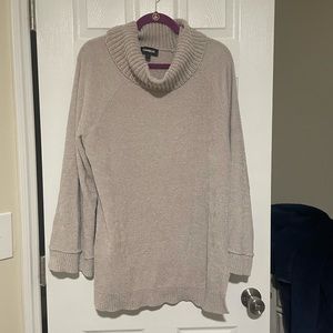 Express cowl neck Chenille sweater